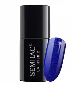 Semilac lakier hybrydowy 7ml 087 Glitter Indigo Zdrowie i uroda Kosmetyki i akcesoria Manicure i pedicure Lakiery do paznokci