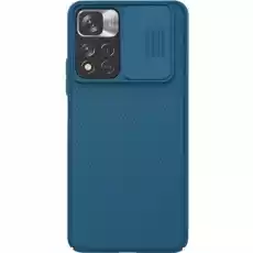 Etui z ochroną aparatu Nillkin CamShield do Xiaomi Redmi Note 11 Pro 5G niebieskie Telefony i akcesoria Akcesoria telefoniczne Etui