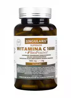 Singularis Witamina C 1000 Bioperine 120 kapsułek Sport i rekreacja Odżywki i suplementy