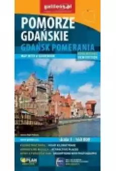 Mapa z przewodnikiem Pomorze Gdańskie wangielska Książki Literatura podróżnicza