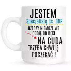 kubek dla specjalisty ds bhp Dom i ogród Wyposażenie kuchni Naczynia kuchenne Kubki