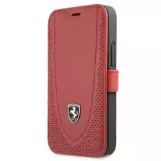 Ferrari FEOGOFLBKP12SRE iPhone 12 mini 54 czerwonyred book Off Track Perforated Telefony i akcesoria Akcesoria telefoniczne Etui