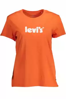 TSHIRT LEVI39S Z KRÓTKIM RĘKAWEM DAMSKI POMARAŃCZOWY Odzież obuwie dodatki Odzież damska