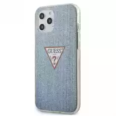 Guess GUHCP12LPCUJULLB iPhone 12 Pro Max 67 niebieskilight blue hardcase Jeans Collection Telefony i akcesoria Akcesoria telefoniczne Etui