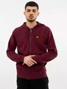 Bluza Rozpinana Z Kapturem Lyle Scott Through Bordowe Odzież obuwie dodatki Odzież męska Bluzy męskie