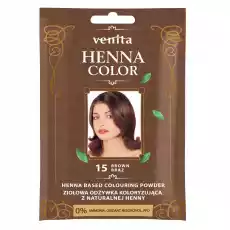 Henna Color ziołowa odżywka koloryzująca z naturalnej henny 15 Brąz Zdrowie i uroda Kosmetyki i akcesoria Pielęgnacja i stylizacja włosów Farby i szampony koloryzujące