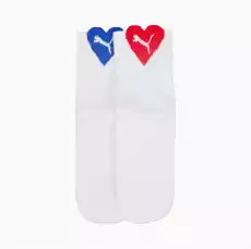 Skarpety damskie Puma HEART SHORT 2PACK białe 93802004 Odzież obuwie dodatki