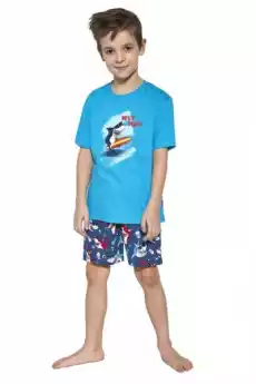 Cornette Shark 78990 Turkusowa piżama chłopięca Dla dziecka Bielizna dziecięca Pidżamy i szlafroki dziecięce