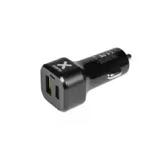 XTORM Adapter samochodowy USBC 24W USB QC 30 Fotografia Akcesoria fotograficzne Przejściówki i adaptery