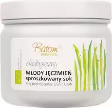 JĘCZMIEŃ MŁODY SPROSZKOWANY SOK BIO 100 g BATOM Artykuły Spożywcze Produkty dietetyczne Suplementy