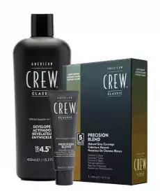 American Crew Precision Blend zestaw do koloryzacji dla mężczyzn odsiwiacz Zdrowie i uroda Kosmetyki i akcesoria Pielęgnacja i stylizacja włosów Farby i szampony koloryzujące