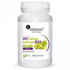 ALINESS OPC EXGRAPE SEED 400MG 100 KAPSUŁEK VEGE Zdrowie i uroda Zdrowie Witaminy minerały suplementy diety