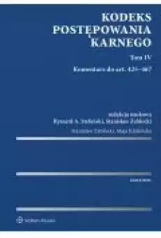 Kodeks postępowania karnego Tom IV Komentarz do art 425ndash467 Książki Ebooki