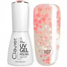 Clavier Luxury Nail Hybrid UV Gel hybrydowy lakier do paznokci 107 Peach Sip 10 ml Zdrowie i uroda Kosmetyki i akcesoria Manicure i pedicure Lakiery do paznokci