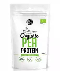 DIETFOOD ORGANIC PEA PROTEIN BIAŁKO Z GROCHU 200G Zdrowie i uroda Zdrowie Witaminy minerały suplementy diety