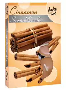 Bispol Cinnamon podgrzewacze zapachowe 6 sztuk Dom i ogród Wyposażenie wnętrz Świece i aromaterapia