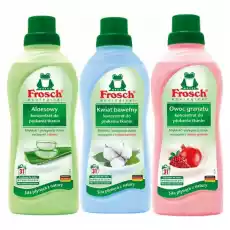 Koncentrat do Płukania Tkanin Aloe Vera 750 ml Frosch Koncentrat do Płukania Tkanin Kwiat Bawełny 750 ml Frosch Koncentr Artykuły Spożywcze