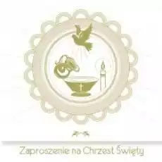 Zaproszenie chrzest 40970 Prezenty Pakowanie prezentów