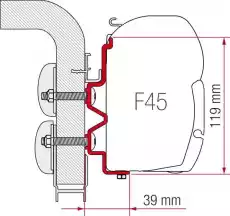 ZESTAW ADAPTERÓW DO MARKIZY FIAMMA F45F70 HYMERCAMP Książki Poradniki Dom i ogród