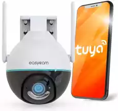 Kamera IP EasyCam obrotowa zewnętrzna WiFi Tuya 3MP EC3PT4L Biuro i firma Monitoring Akcesoria do monitoringu