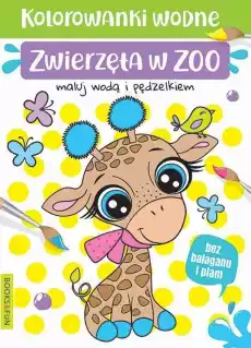 Zwierzęta w ZOO Kolorowanki wodna Książki Dla dzieci