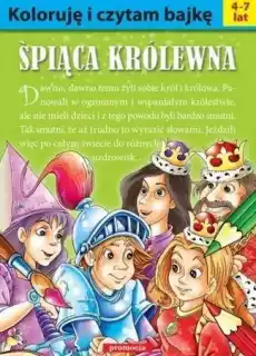 Koloruję i czytam bajkę Śpiąca Królewna w2016 Książki Dla dzieci