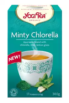 HERBATKA MIĘTOWA Z CHLORELLĄ MINTY CHLORELLA BIO 17 x 2 g 34 g YOGI TEA Artykuły Spożywcze Herbata