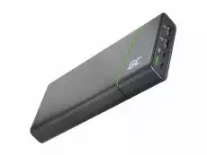 Green Cell Power Bank GC PowerPlay Ultra 26800mAh 128W 4portowy do Laptopa MacBook iPad iPhone Nintendo Switch i innych Dom i ogród Budowa i Materiały budowlane Elektryka i akcesoria elektryczne