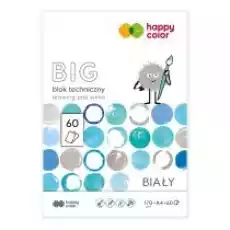 Happy Color Blok techniczny biały BIG A4 170g 60 ark biały 60 kartek Dla dziecka Artykuły szkolne Bloki i wycinanki