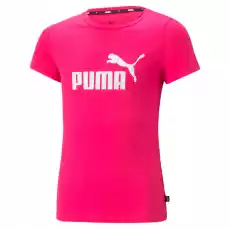 Koszulka dziewczęca Puma ESS LOGO różowa 58702964 Odzież obuwie dodatki Koszulki