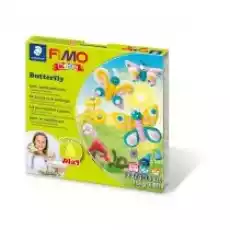 Staedtler Fimo Masa plastyczna termoutwardzalna Kids FormPlay Motyle 42g 4 kostki zestaw z akcesoriami Dla dziecka Zabawki Zabawki kreatywne