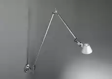 Artemide Lampa ścienna kinkiet Tolomeo Braccio srebrny szer 167 cm Dom i ogród Wyposażenie wnętrz Oświetlenie Lampy ścienne