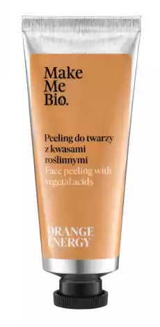 Make Me Bio Orange Energy peeling do twarzy z kwasami roślinnymi 40ml Zdrowie i uroda Kosmetyki i akcesoria Pielęgnacja twarzy Peelingi i scruby do twarzy