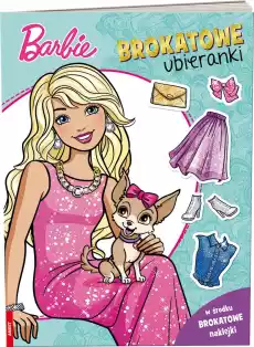 Barbie Brokatowe ubieranki SDLB1101 Książki Dla dzieci