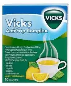 VICKS AntiGrip Complex x 10 saszetek Zdrowie i uroda Zdrowie Leki Przeziębienie i grypa