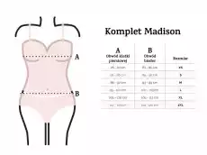 Madison Komplet Piżama Damska satynowa DKaren srebrny Odzież obuwie dodatki Bielizna damska Pidżamy damskiekomplety do spania