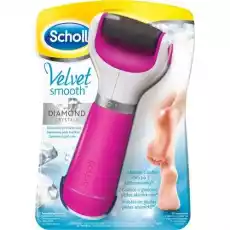 SCHOLL Velvet Smooth Różowy gruboziarnisty elektroniczny pilnik do stóp x 1 sztuka Zdrowie i uroda Kosmetyki i akcesoria Salon kosmetyczny Akcesoria kosmetyczne