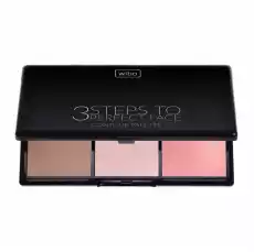 Wibo 3 Steps To Perfect Face Contour Palette paleta do konturowania twarzy Light 10g Zdrowie i uroda Kosmetyki i akcesoria Makijaż i demakijaż Pudry i róże