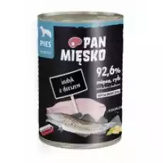 Pan Mięsko Mokra karma dla psa indyk z dorszem 400 g Dom i ogród Artykuły zoologiczne Psy