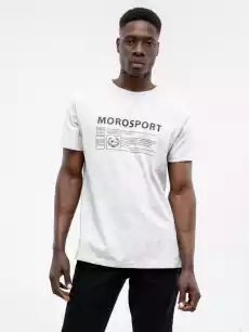 TShirt Z Nadrukiem Męski Szary Moro Sport Commercial Odzież obuwie dodatki Odzież męska Koszulki męskie