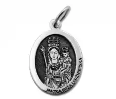 Medalik srebrny z wizerunkiem Matki Bożej Ludźmierskiej MEDMBL01 Biżuteria i zegarki Wyroby jubilerskie Inne wyroby jubilerskie