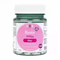 Biotyna Biotin 1000 mcg 120 tabl Holland Barrett Zdrowie i uroda Zdrowie Witaminy minerały suplementy diety