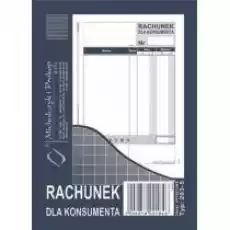 Michalczyk i Prokop Rachunek dla konsumenta A6 Biuro i firma Sprzęt biurowy Kserokopiarki i drukarki biurowe Akcesoria do kserokopiarek i drukarek biurowych Papiery i