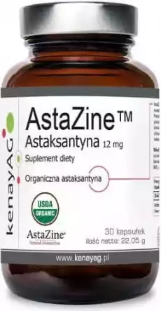 Astaksantyna AstaZine 12mg 30 kapsułek kenayAG Artykuły Spożywcze Produkty dietetyczne Suplementy