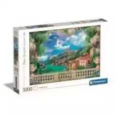 Puzzle 3000 el HQ Lush Terrace on Lake Clementoni Dla dziecka Zabawki Puzzle