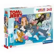 Puzzle maxi 24 el Supercolor TomJerry Clementoni Dla dziecka Zabawki Puzzle