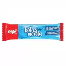 BATON OWOCOWY KOKOSOWY Z MORELĄ 50 g YOGA LIFE Artykuły Spożywcze Słodycze