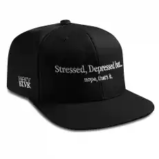 Czapka Holy Blvk Stressed Depressed But Snapback Odzież obuwie dodatki Galanteria i dodatki Nakrycia głowy Kapelusze