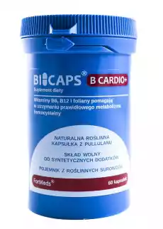 ForMeds Bicaps B Cardio 60 kapsułek wegańskich Sport i rekreacja Odżywki i suplementy