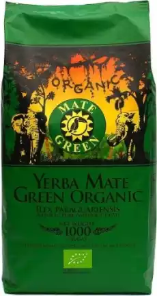 YERBA MATE BIO 1 kg ORGANIC MATE GREEN Artykuły Spożywcze Herbata